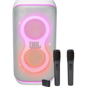 JBL Partybox Club 120 Wit + Draadloze Microfoonset