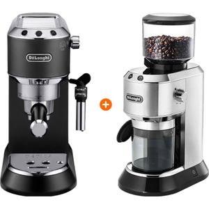 De'Longhi EC685.BK Dedica Zwart + Koffiemolen