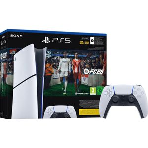 PlayStation 5 Slim Digital Edition + FC 26 + Extra Controller Wit