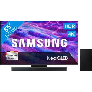 Samsung 55" Neo QLED QN82F 4K (2025) + Samsung HW-B66CF Zwart