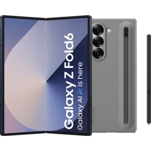 Samsung Galaxy Z Fold 6 512GB Blauw 5G + Samsung Back Cover met S Pen Grijs