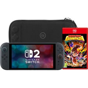 Nintendo Switch 2 - Gameconsole - Met Donkey Kong Bananza en BlueBuilt Beschermhoes