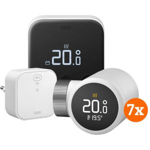 Tado Slimme Thermostaat X Startpakket + 7 radiatorknoppen