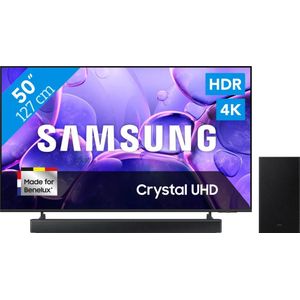 Samsung 50" Crystal UHD U8070F (2025) + Samsung HW-B66CF Zwart
