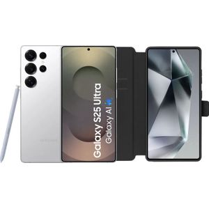 Samsung Galaxy S25 Ultra 1TB Wit 5G + BlueBuilt Book Case Zwart