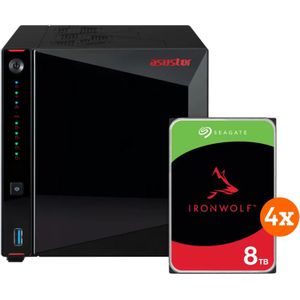 ASUSTOR AS5404T + Seagate Ironwolf 32TB (4x8TB)