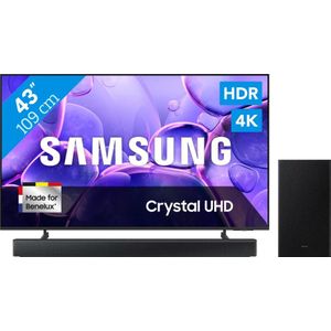 Samsung 43" Crystal UHD U8070F (2025) + Samsung HW-B66CF Zwart