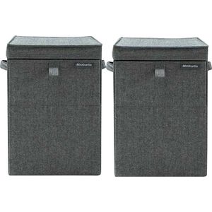 Brabantia Wasboxen Pepper Black Duo Pack