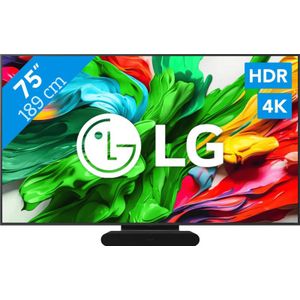 LG 75" QNED86 EVO 4K (2025) + Sonos Ray Zwart