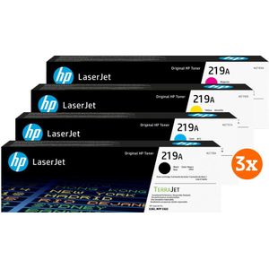 HP 219A LaserJet Toner Combo Pack (3 stuks)