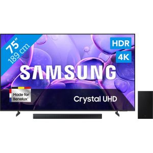 Samsung 75" Crystal UHD U8070F 4K (2025) + Samsung HW-B66CF (2025)