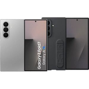 Samsung Galaxy Z Fold 7 512GB Zilver 5G + Samsung Siliconen Back Cover Zwart