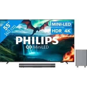 Philips Ambilight 55'' MLED810 4K (2025) + Philips TAB6100