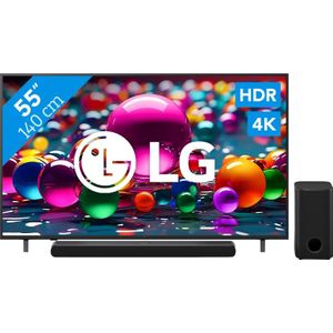 LG 55" 4K Smart UA75 + LG DS77TY