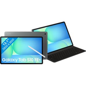 Samsung Galaxy Tab S10 FE Plus 13,1 inch 128GB Wifi Grijs + Toetsenbord Hoes QWERTY