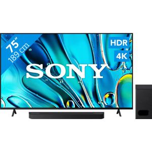 Sony Bravia 3 75" 4K Led (2025) + Sony Bravia Theatre Bar 6 Zwart