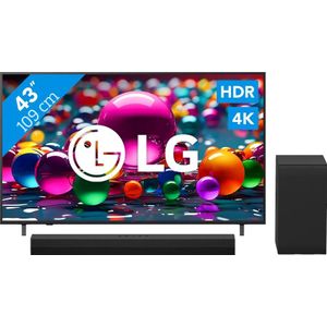 LG 43" Smart UA75 4K (2025) + LG DS40T