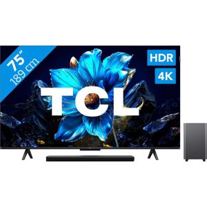 TCL 75" QLED P71K 4K (2025) + TCL S55H 2.1 Soundbar