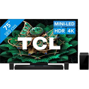 TCL 75" QD Mini-led C71K 4K (2025) + TCL Q85H PRO
