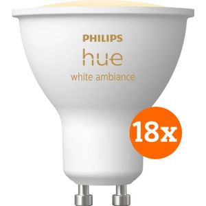 Philips - Hue White Ambiance - GU10 - 18-pack - Lampen