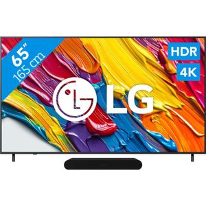 LG 65" QNED82 4K (2025) + Sonos Ray Zwart