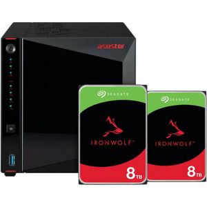 ASUSTOR AS5404T + Seagate Ironwolf 16TB (2x8TB)
