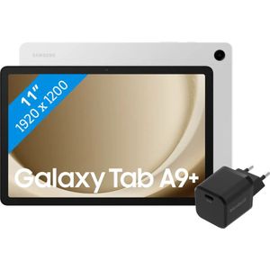 Samsung Galaxy Tab A9 Plus 11 inch 6GB/128GB Wifi Zilver + BlueBuilt Oplader