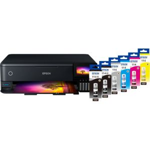 Epson - EcoTank ET-8550 - All-in-One Inkjetprinter - Met 1 Set Extra Inktflesjes