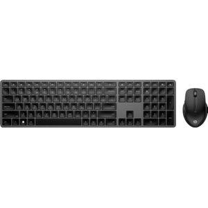 HP 975 Dual-Mode Draadloos Toetsenbord Zwart QWERTY + HP 430 Multi-Device Draadloze Muis