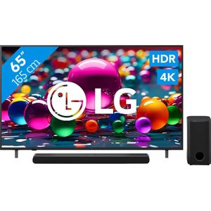 LG 65" 4K Smart UA75 + LG DS77TY