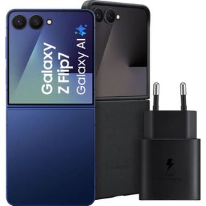 Samsung Galaxy Z Flip 7 256GB Blauw 5G + Accessoirepakket