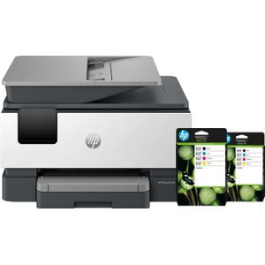 HP OfficeJet Pro 9120e + 2 zwarte + 2 kleuren cartridges