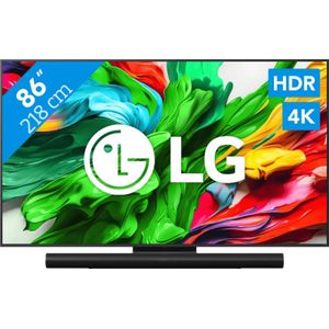 LG 86" QNED86 EVO 4K (2025) + Sonos Arc Ultra Zwart