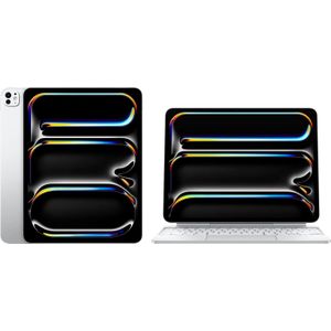 Apple iPad Pro (2024) 13 inch 256GB Wifi Zilver + Apple Magic Keyboard QWERTY