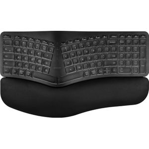 BlueBuilt - Draadloos Ergonomisch Toetsenbord - QWERTY - Bluetooth