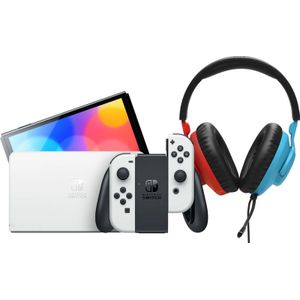 Nintendo Switch OLED Wit + JBL Quantum 100N