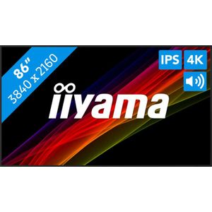 iiyama - ProLite LH8675UHS-B2AG - Public Display - 24/7 Gebruik - On-Board Android 11 OS