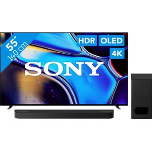 Sony 55" Bravia 8 OLED 4K (2024) + Sony Bravia Theatre Bar 6 Zwart