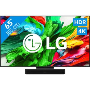 LG 65" QNED86 EVO 4K (2025) + Sonos Beam Gen2 Zwart