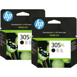 HP 305XL Cartridge Zwart (2 stuks)