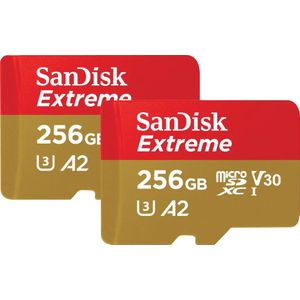 SanDisk MicroSDXC Extreme 256GB 130MB/s Duo Pack