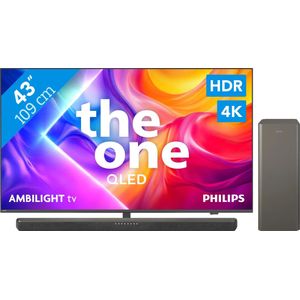 Philips Ambilight 43'' PUS9000 QLED 4K (2025) + Philips TAB8200