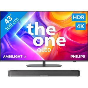 Philips Ambilight 43'' PUS9000 QLED 4K (2025) + Philips TAB5109