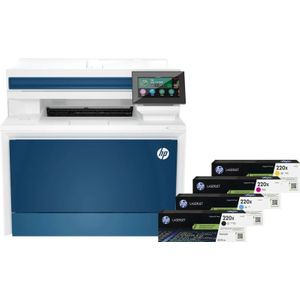 HP Color LaserJet Pro MFP 4302fdw + 1 set extra XL toners