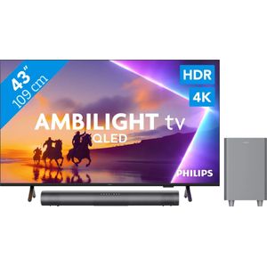 Philips Ambilight 43'' PUS8500 QLED 4K (2025) + Philips TAB6100