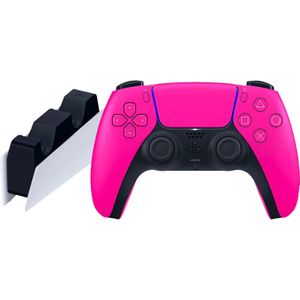 Sony PlayStation 5 DualSense draadloze controller Nova Pink + oplaadstation