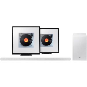 Samsung HW-S701D Wit + Samsung Music Frame HW-LS60D (2-pack)