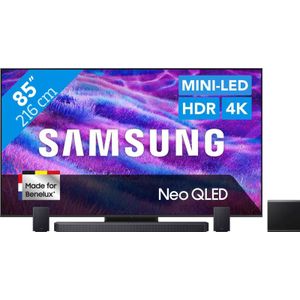 Samsung 85" Neo QLED QN80F 4K (2025) + Samsung HW-Q930F Zwart
