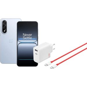 OnePlus Nord 5 512GB Blauw 5G + OnePlus SuperVOOC Oplader 80W met 2 Poorten + Usb C kabel