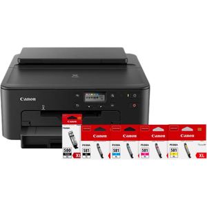 Canon - PIXMA TS705a - Inkjetprinter - Met 1 set extra XL cartridges - Kleur - 15 pagina's per minuut